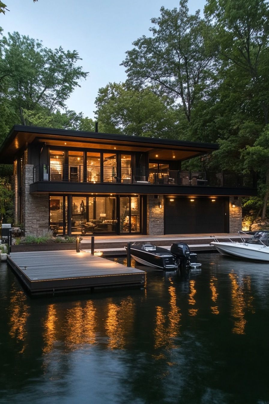 Integrated Boathouse Garage Design - photo 4