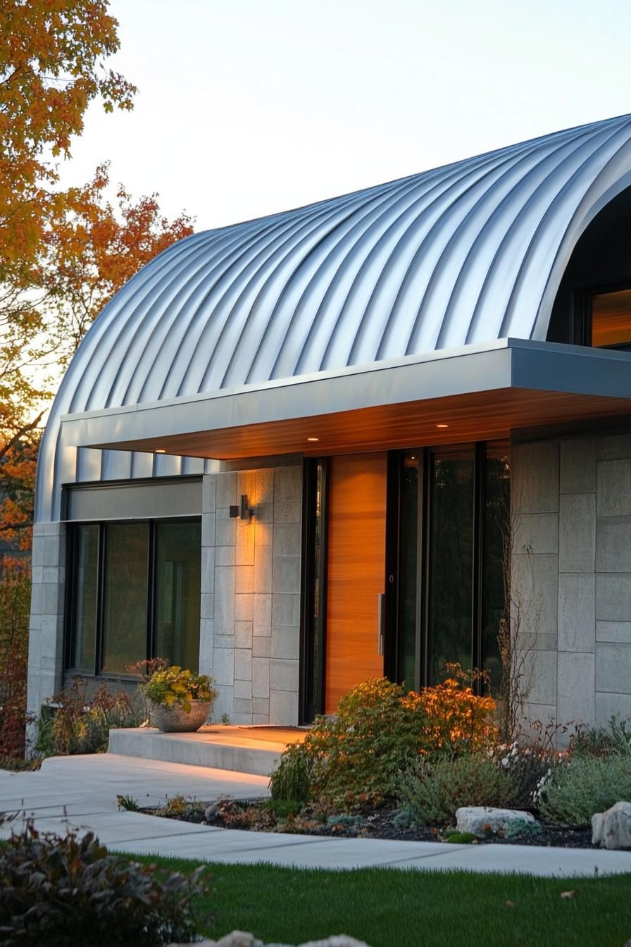 Curved Zinc Roofs With Standing Seams - photo 2