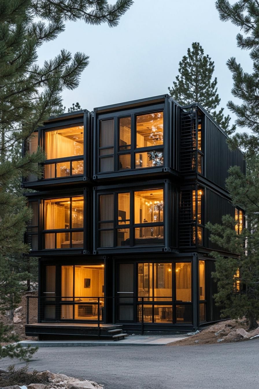 The Ultimate Stacked Container Living Setup