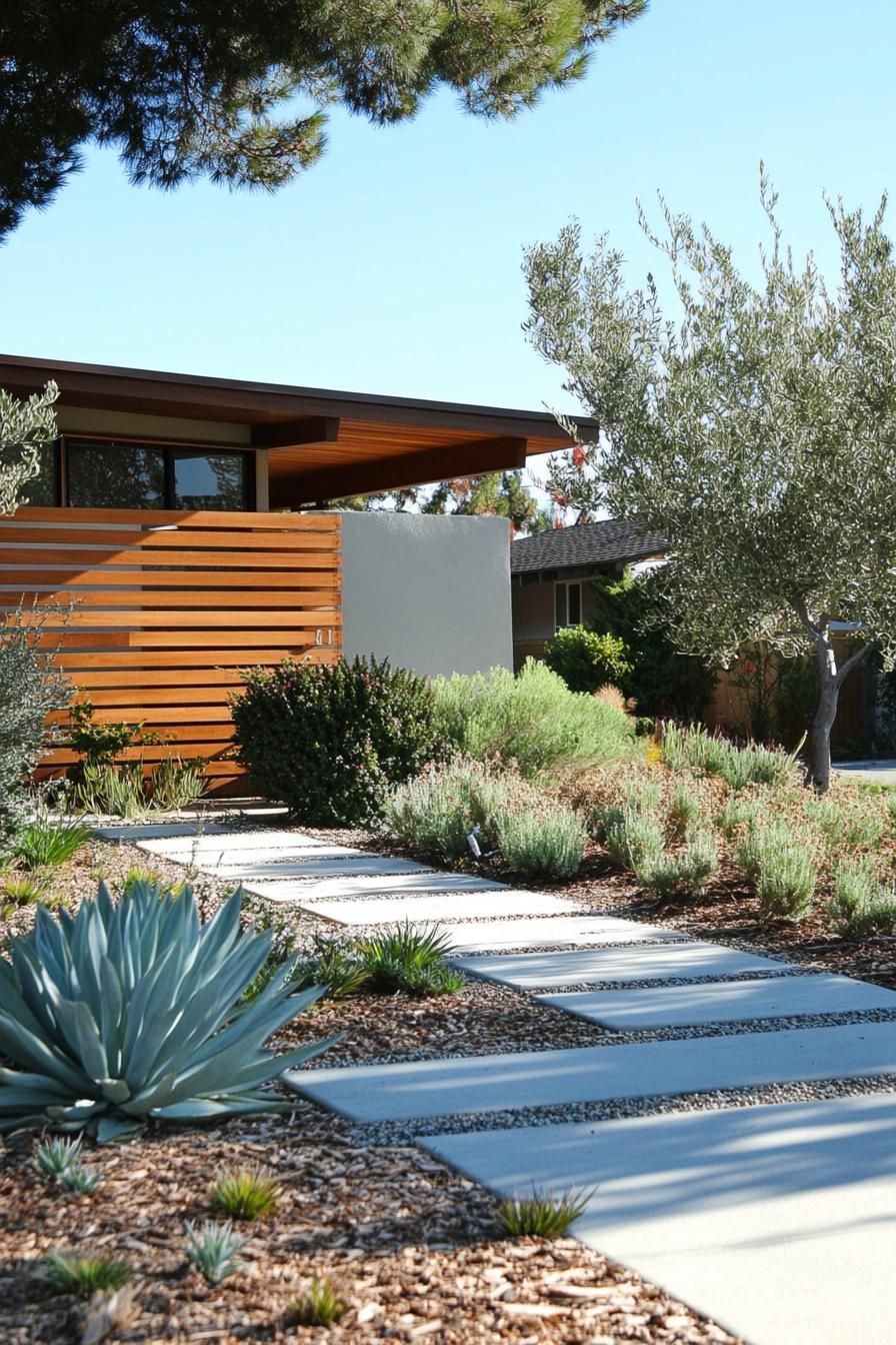 Horizontal Wood Slat Fencing Ideas - photo 3