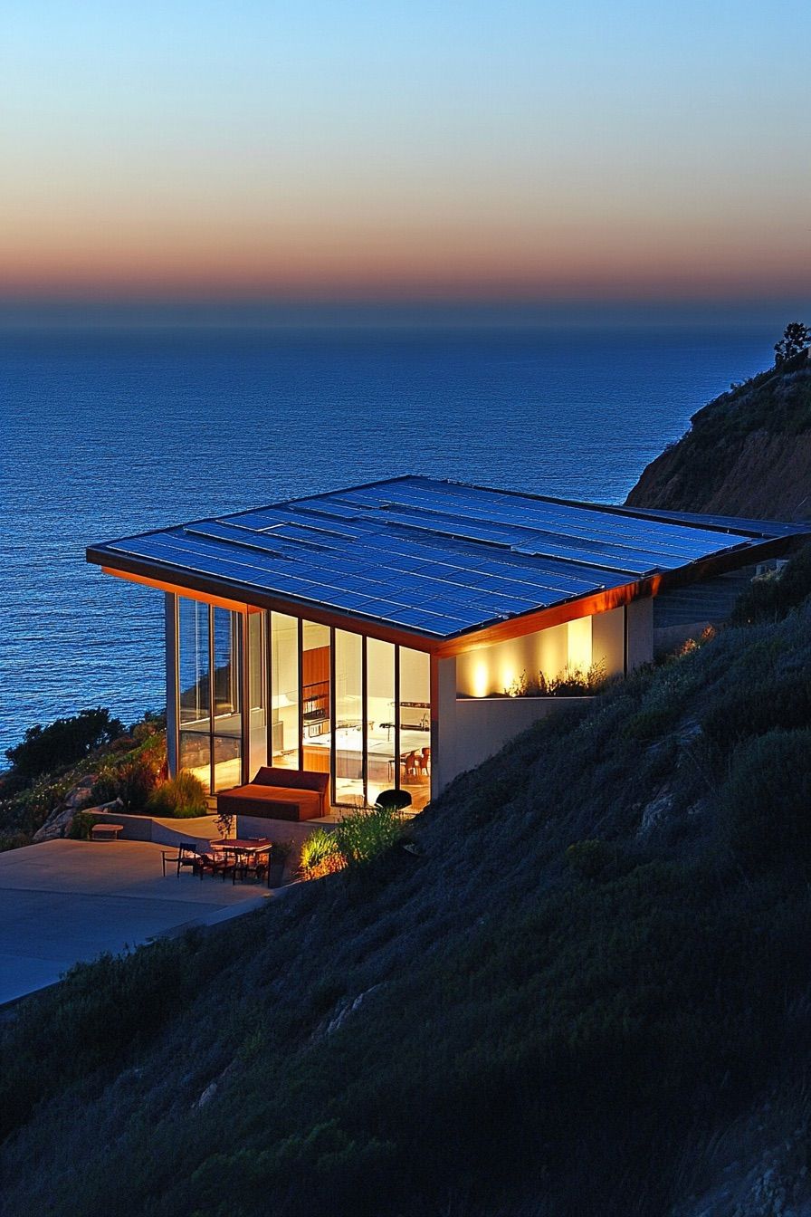 Angular House With Solar-Paneled Facade - photo 3