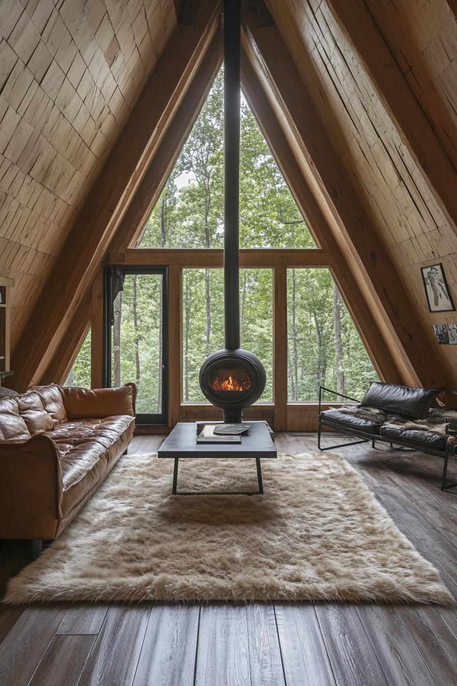 Cabin with a Small Wood Burning Fireplace - photo 2