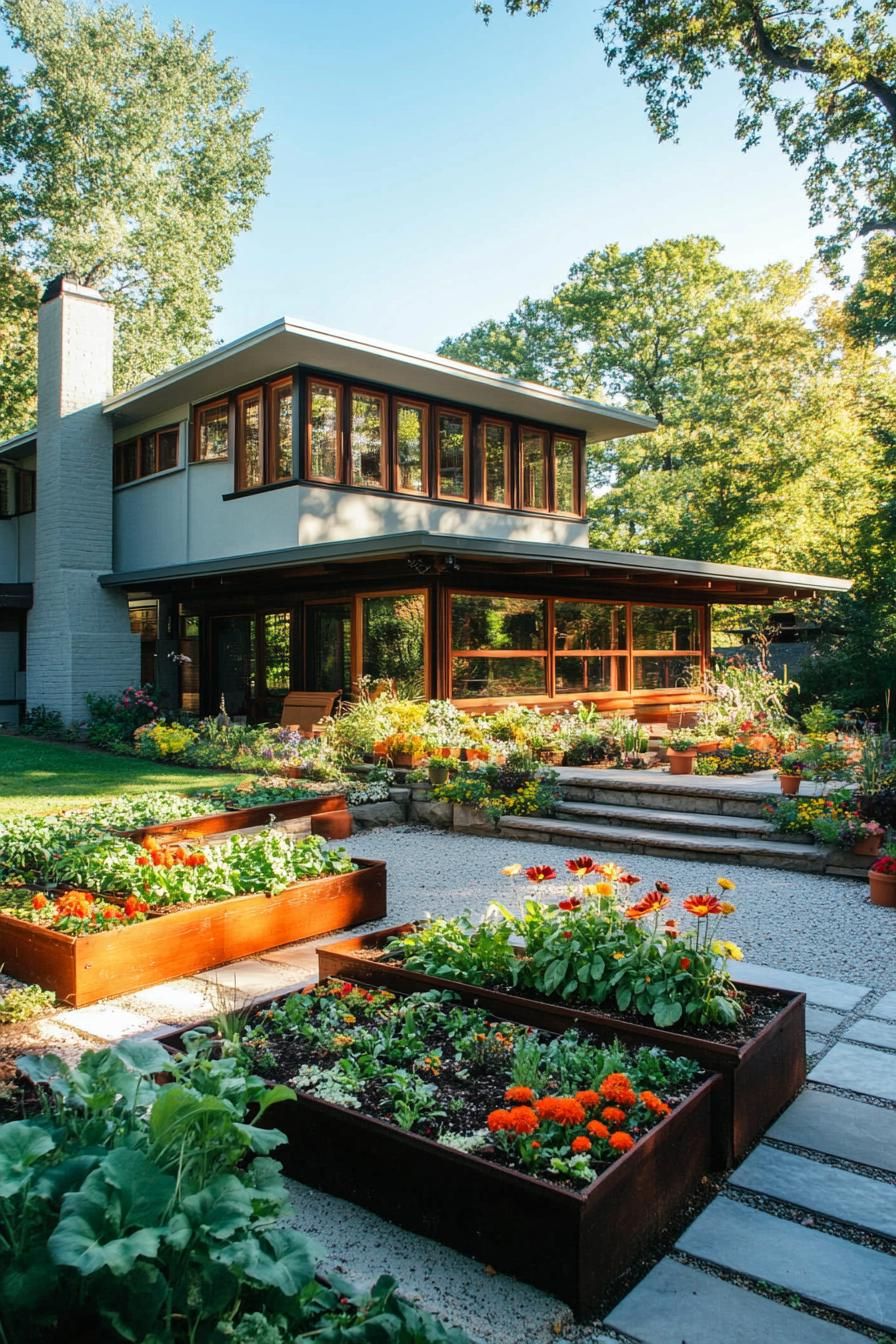 Layered Garden Beds and Planters