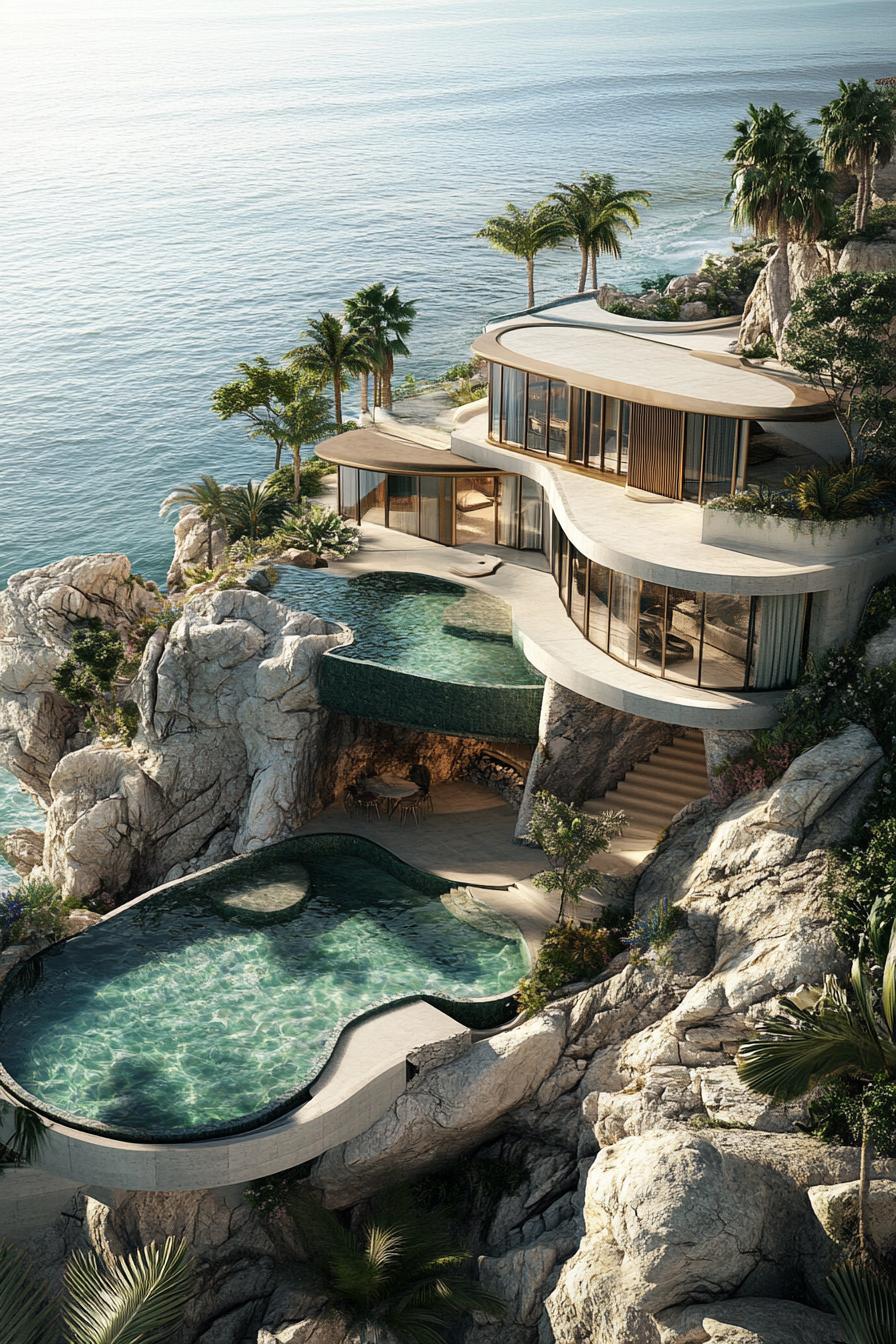 33) Cliffside Paradise, Modern Style