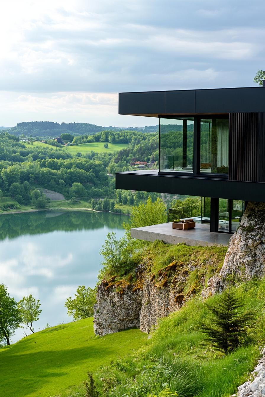 Cantilevered Living Spaces Over the Hillside - photo 2