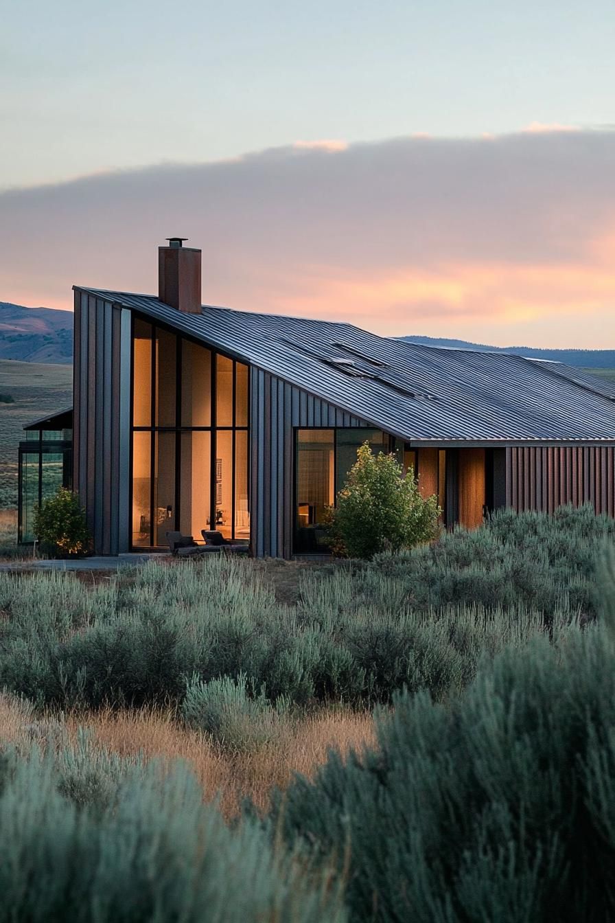 Sliding Glass Doors on a Ranch House