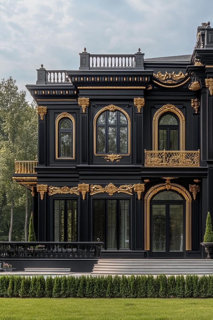 Baroque Estate With Gold and Mahogany