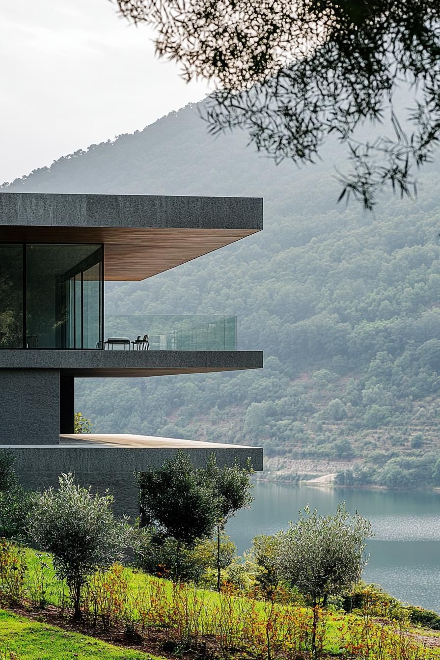 Cantilevered Living Spaces Over the Hillside - photo 3