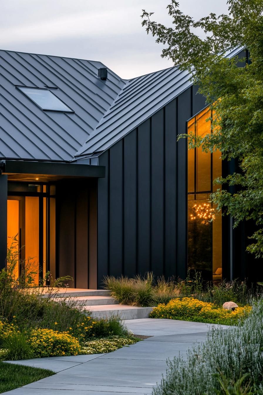 Asymmetrical Zinc Roof Styles - photo 3