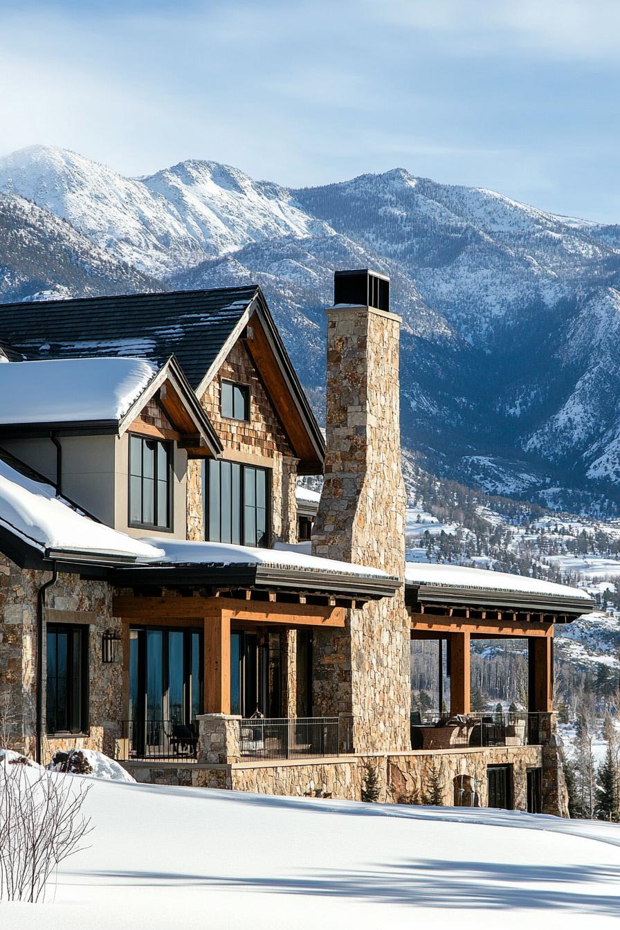 26) Mountain Mansion, Modern Build