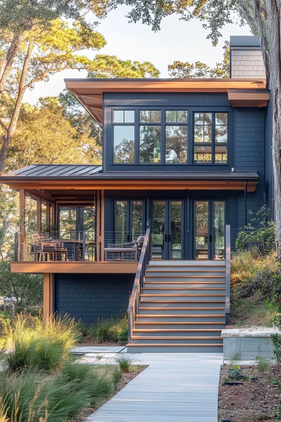 Painted Cedar In Coastal Color Palettes