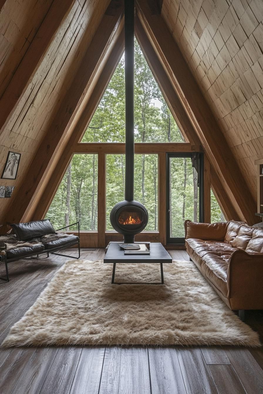 Cabin with Small Wood-Burning Fireplace - photo 2