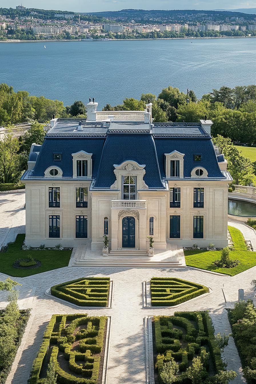 A French Mansion Masterpiece by the Lake