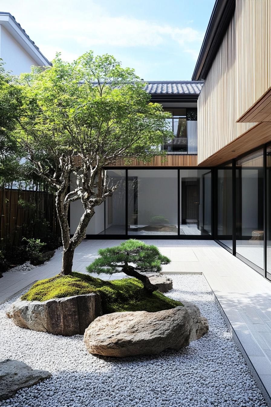 Zen Courtyards With Rock Gardens and Bonsai - photo 2
