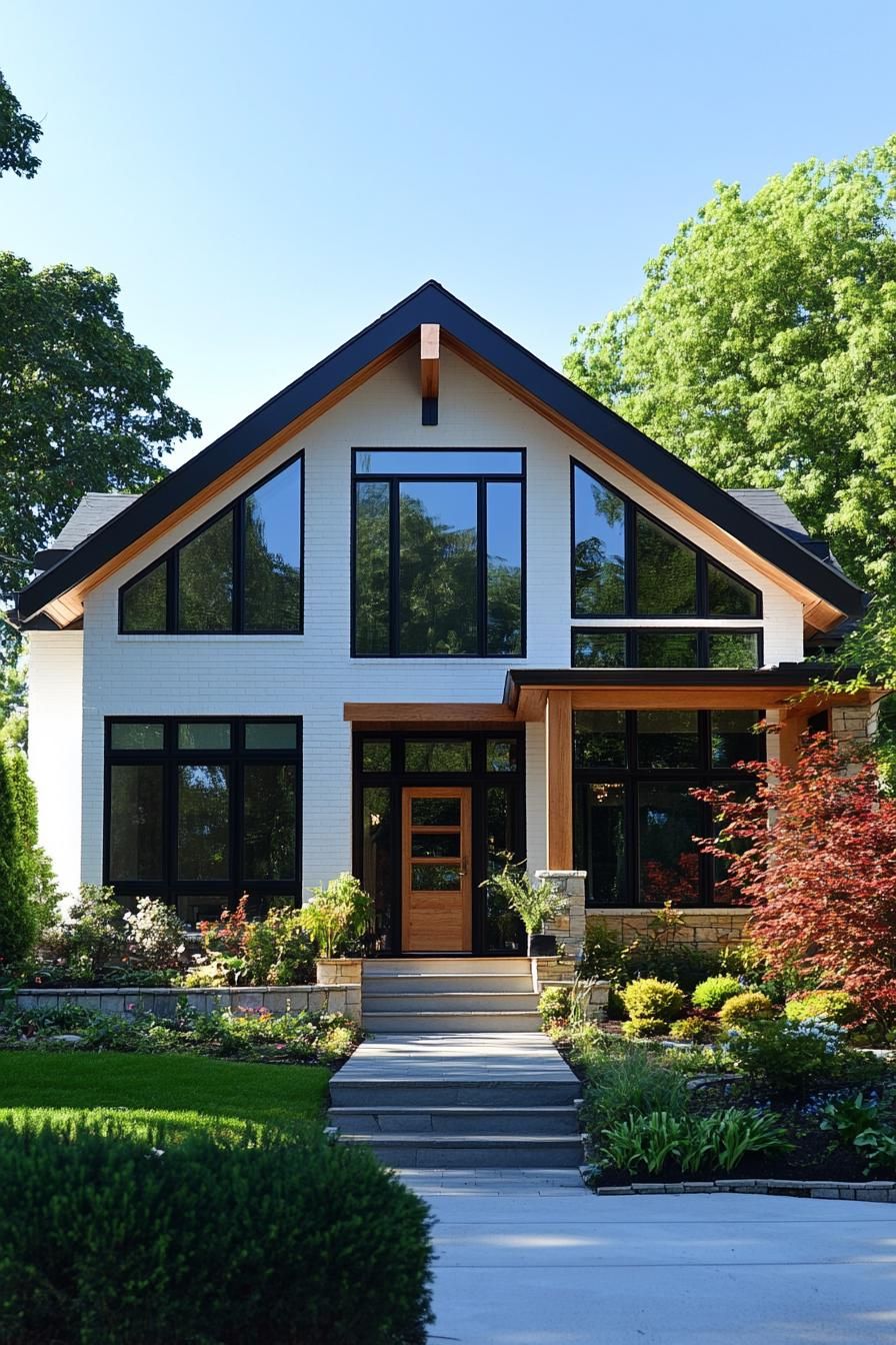 Symmetrical House Facade Design - photo 4