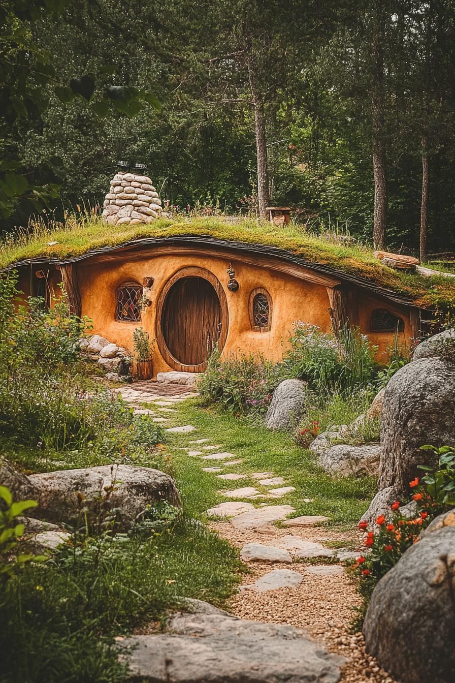 Hobbit-Style Earthen Homes Built Into Hillsides