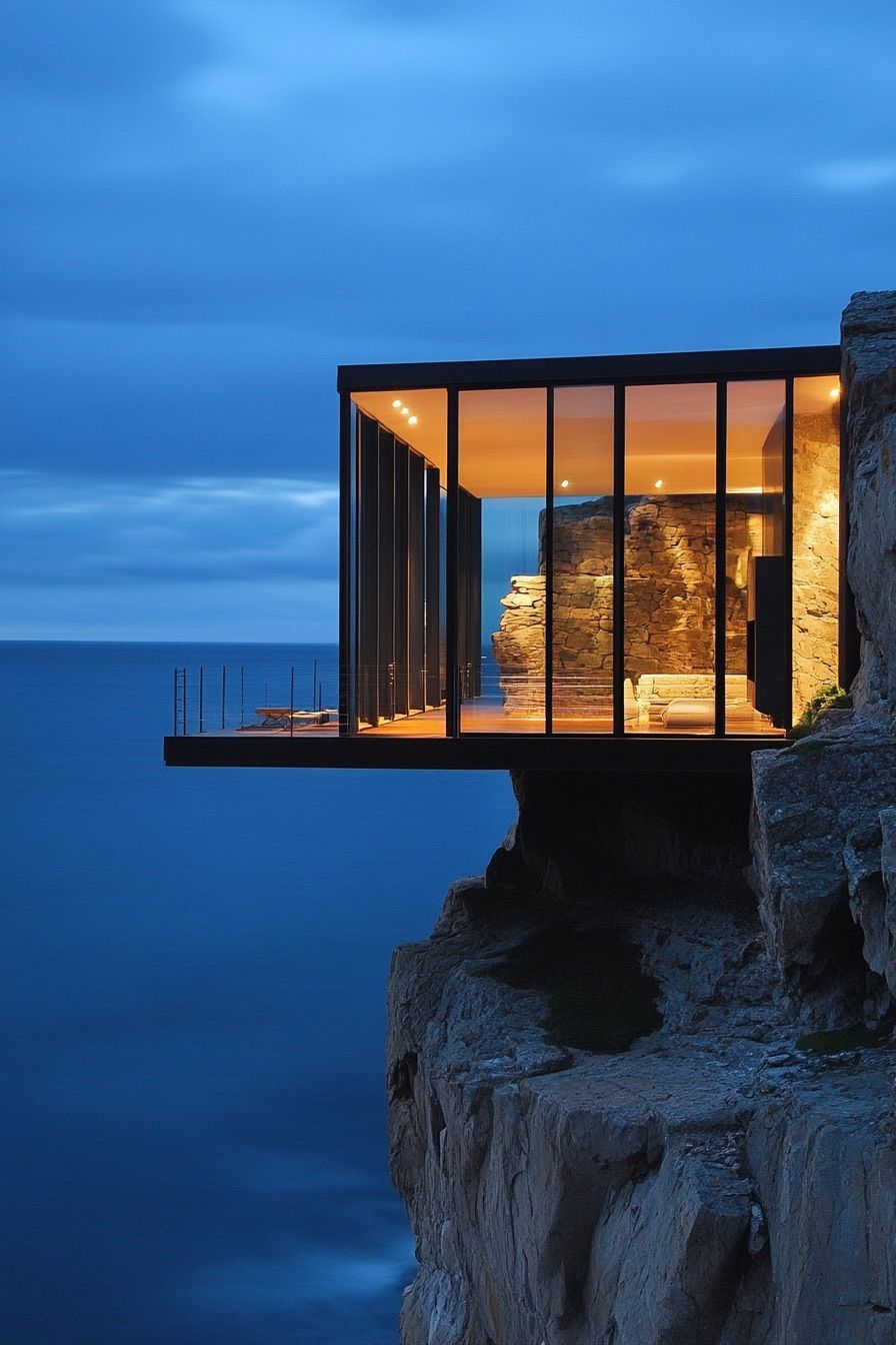 Floating Modular Home Anchored to the Cliff - photo 4