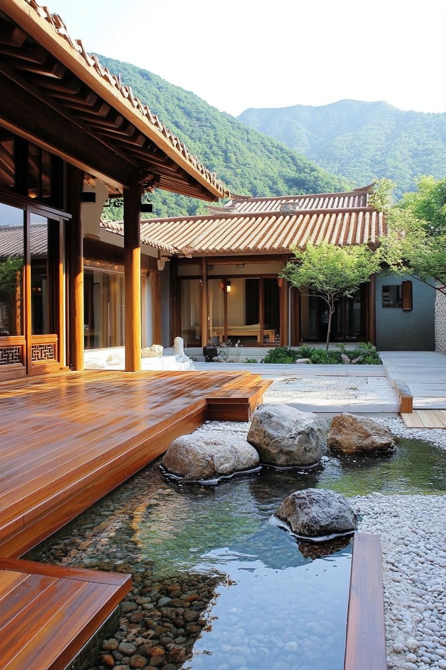 Courtyards With Flowing Water Features