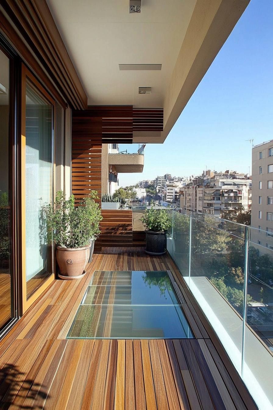 Floating Balcony With Glass Floor Tiles - photo 2