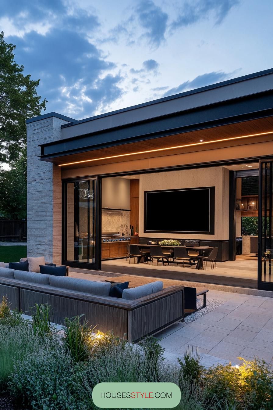 Backyard Movie Night Setup - photo 3