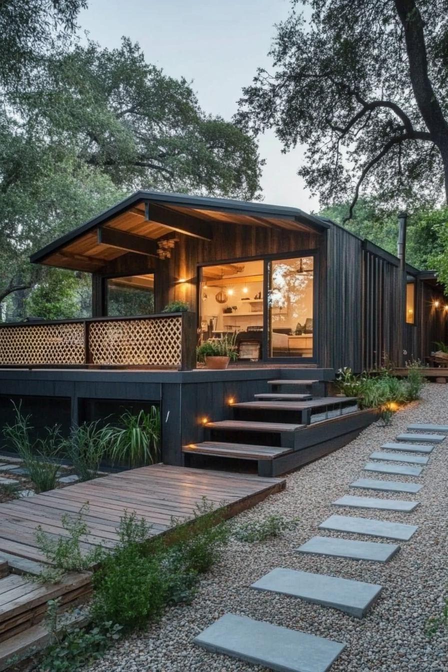 Reclaimed Barnwood Paired With Metal Roofing