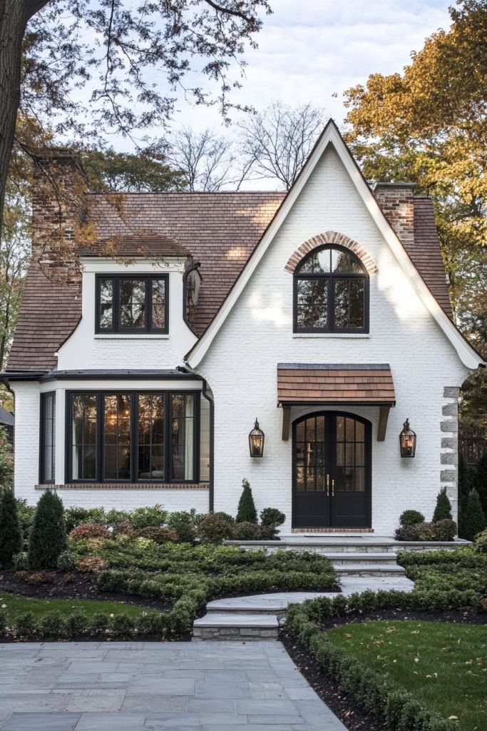 Wood Shingles Paired With Brick Accents - photo 2
