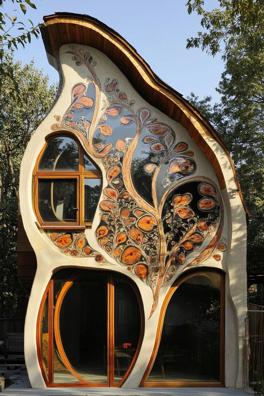 Cob Houses Decorated With Floral Patterns - photo 4
