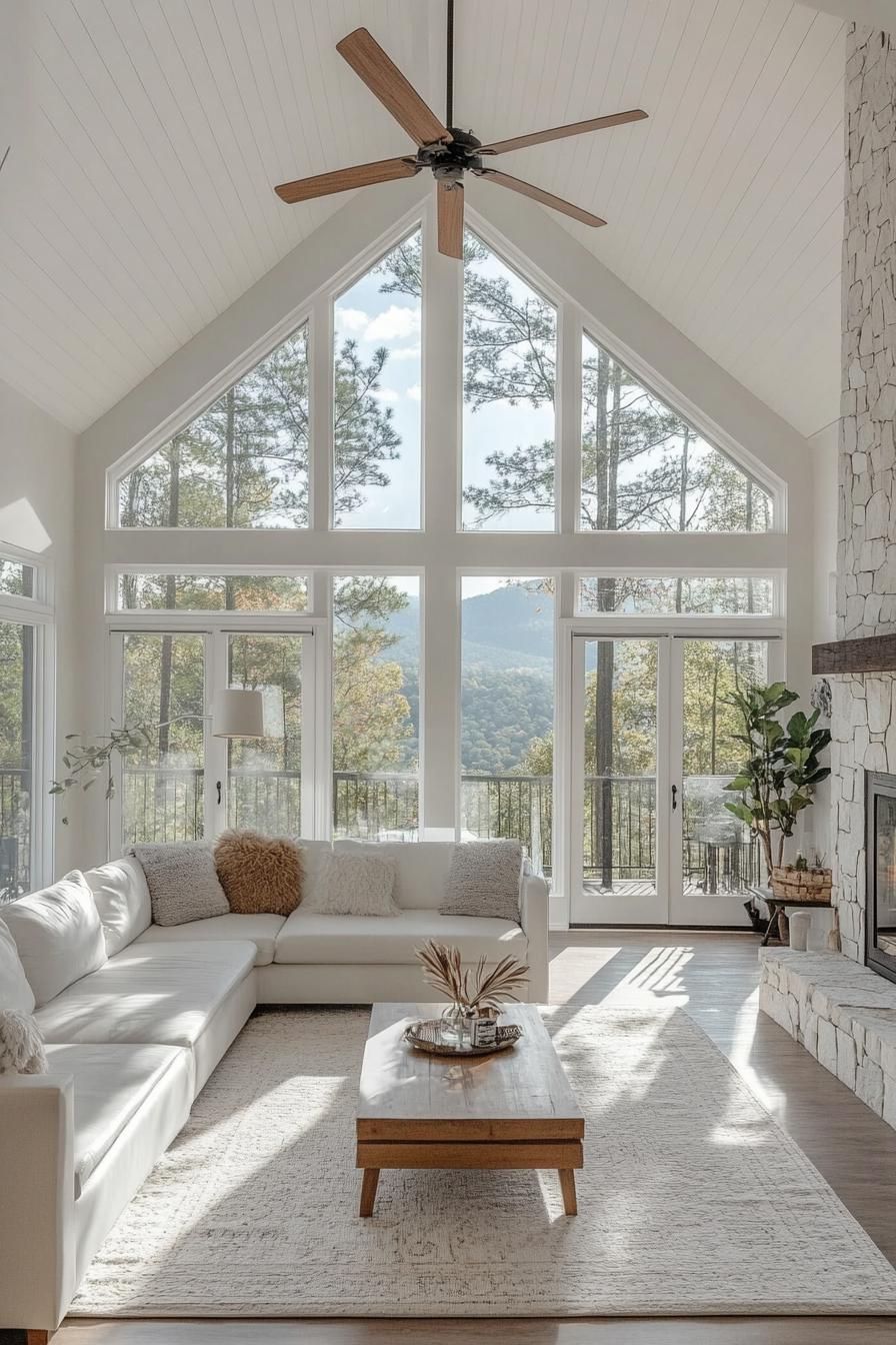 Cozy Mountain Elegance In This A-Frame Home