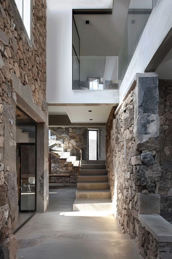 A Modern Atrium Inside Medieval Walls