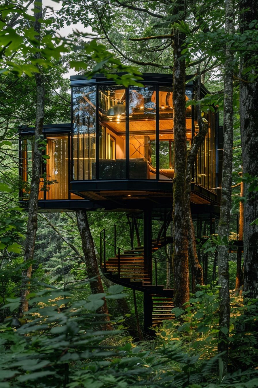 Spinning Treehouse Cabin Design - photo 3