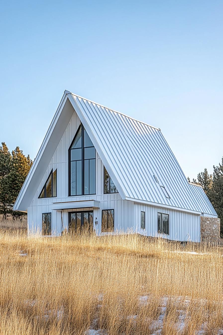 An A-Frame Home Dressed In Striking Details