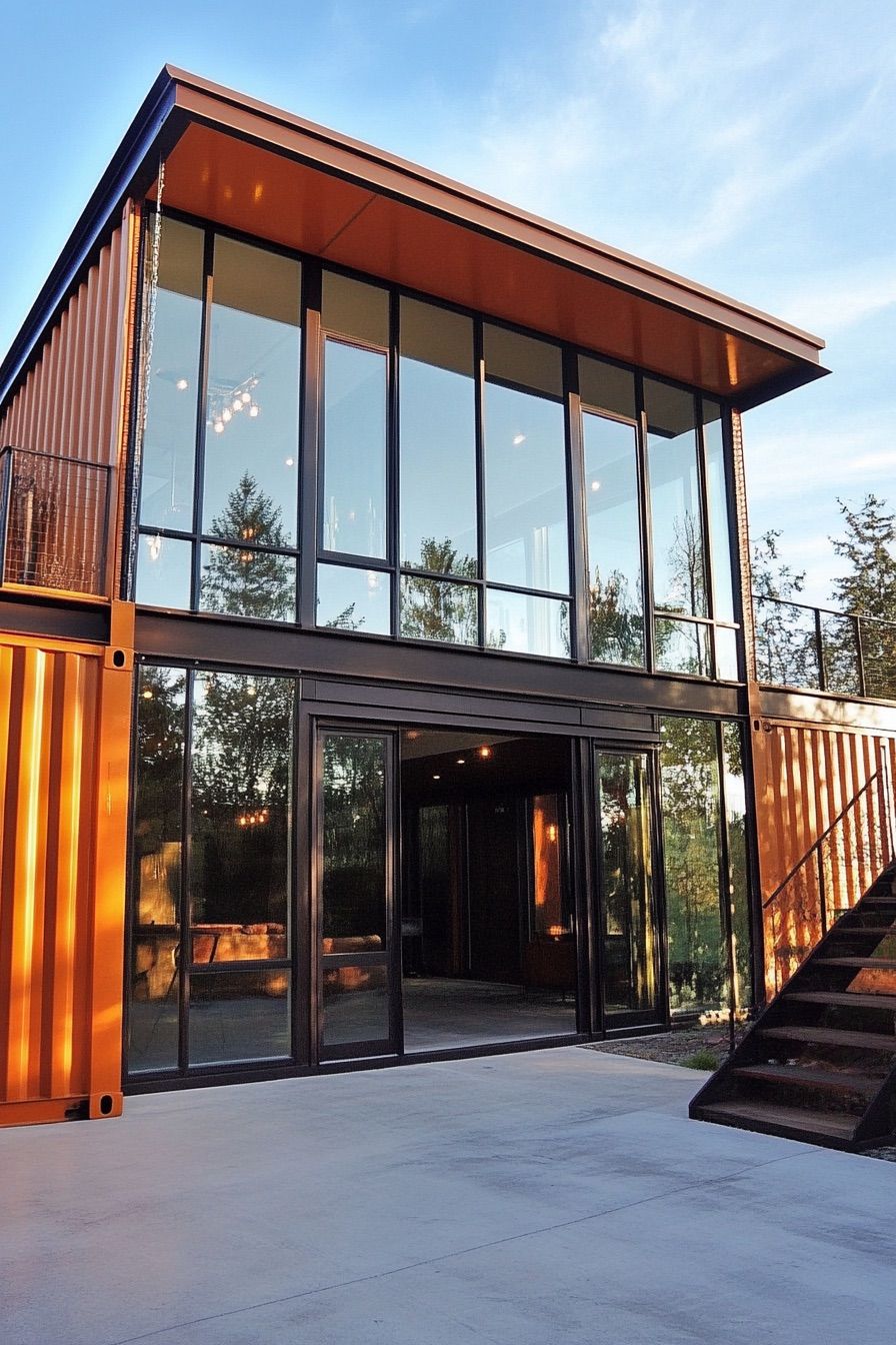 Container Home With Glass Walls - photo 3