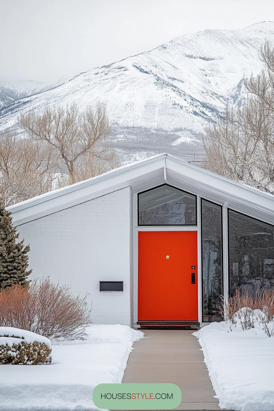 Bright Vibrant Front Door