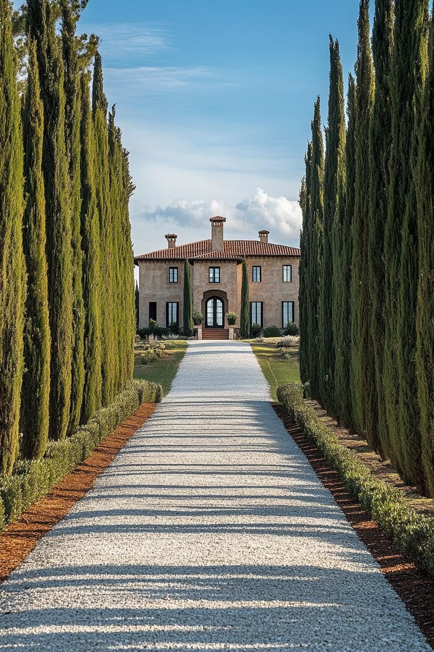 Cypress Driveway to a Hilltop Manor - photo 2