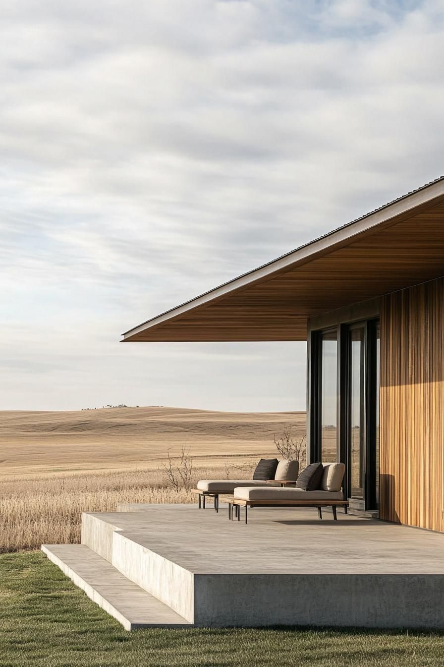 Concrete Ranch With a Wide Vantage