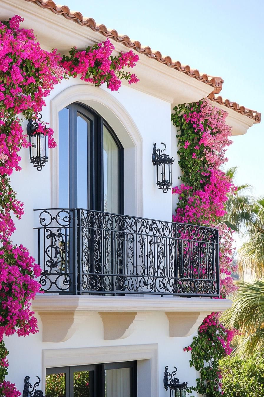 Iron Balconies Wrapped in Bougainvillea - photo 2