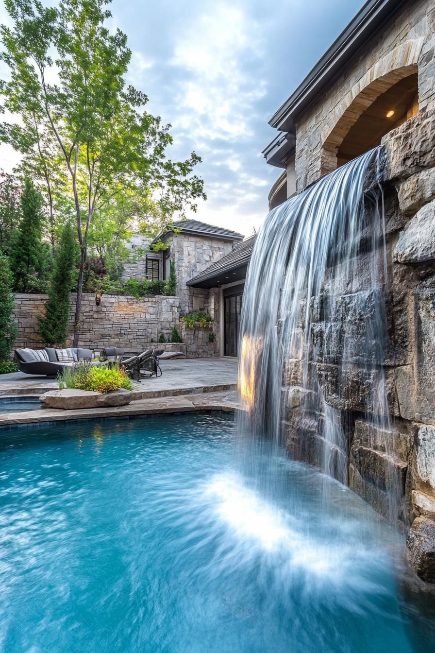 Natural Rock Waterfall Features - photo 3