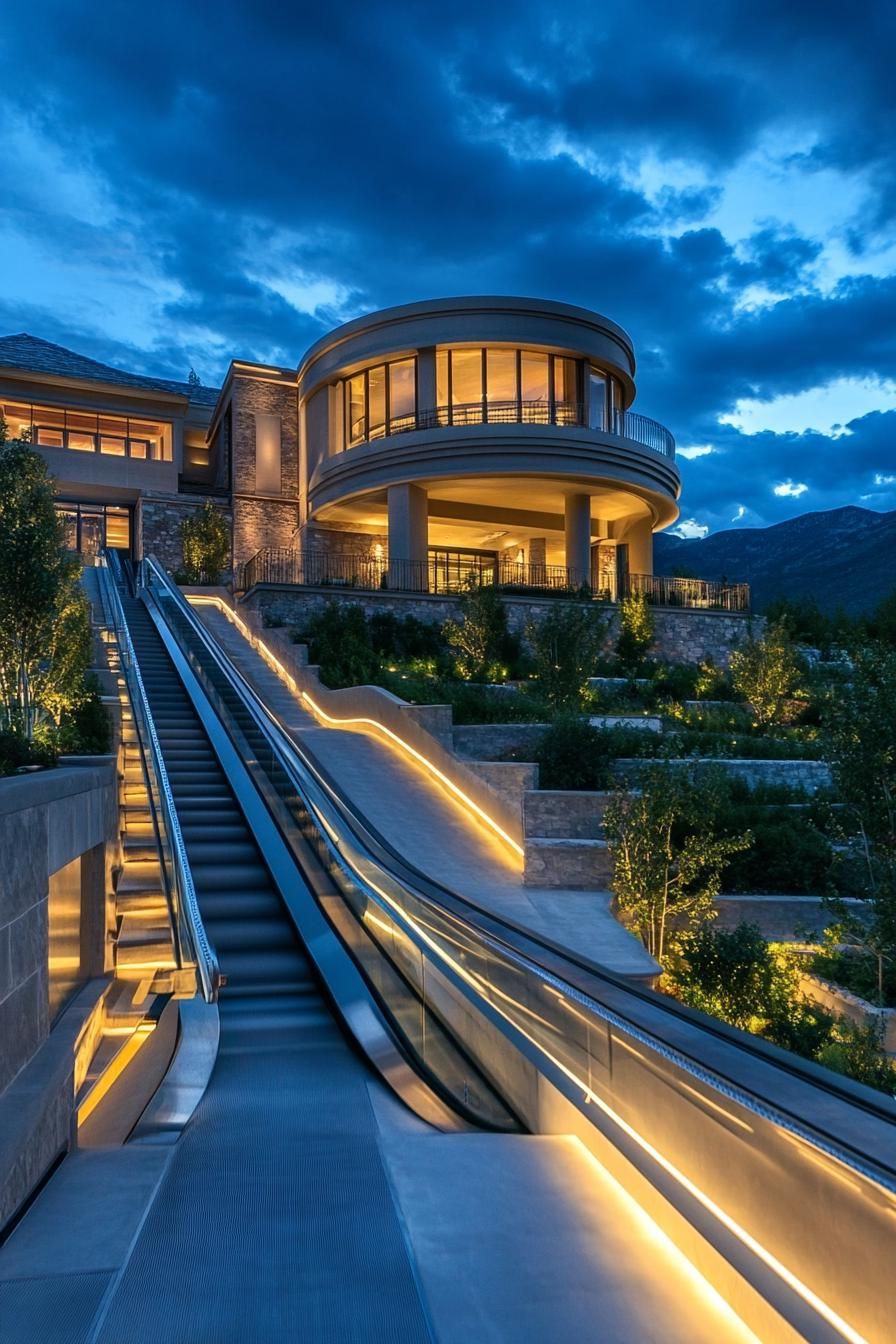 Cliffside Elevator for Multiple Levels