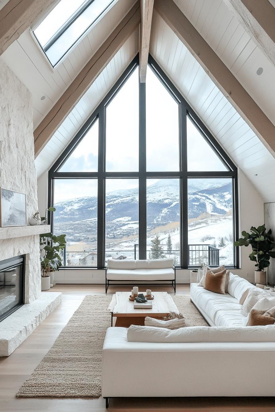 A Stunning A-Frame Retreat In The Mountains