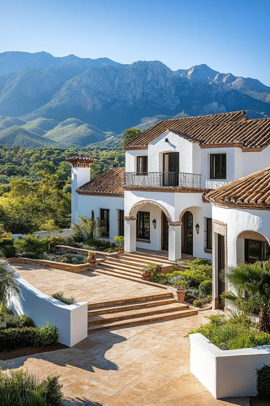 A Spanish Villa Tucked Into the Hills