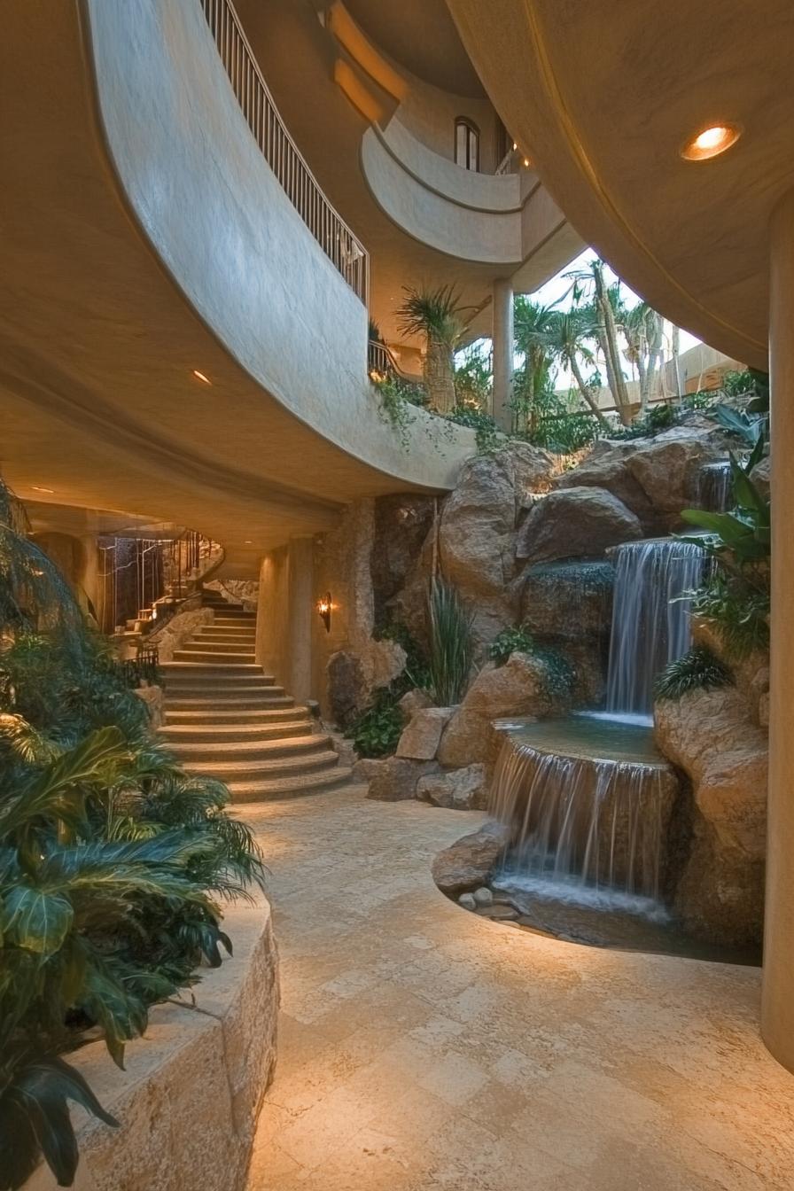 Desert Oasis Mansion With Indoor Waterfalls - photo 4