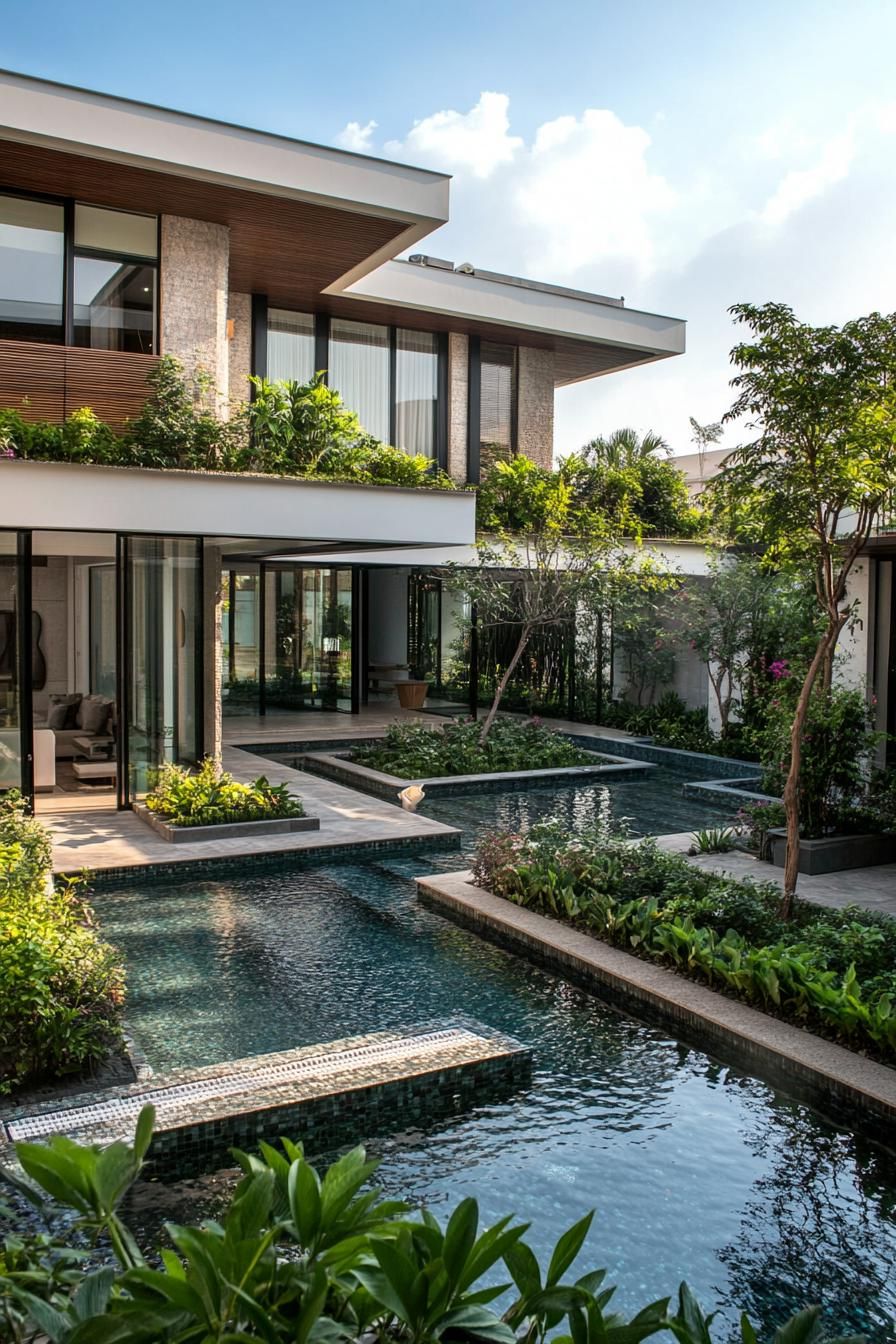 U-Shaped Homes Wrapped Around a Pool - photo 2