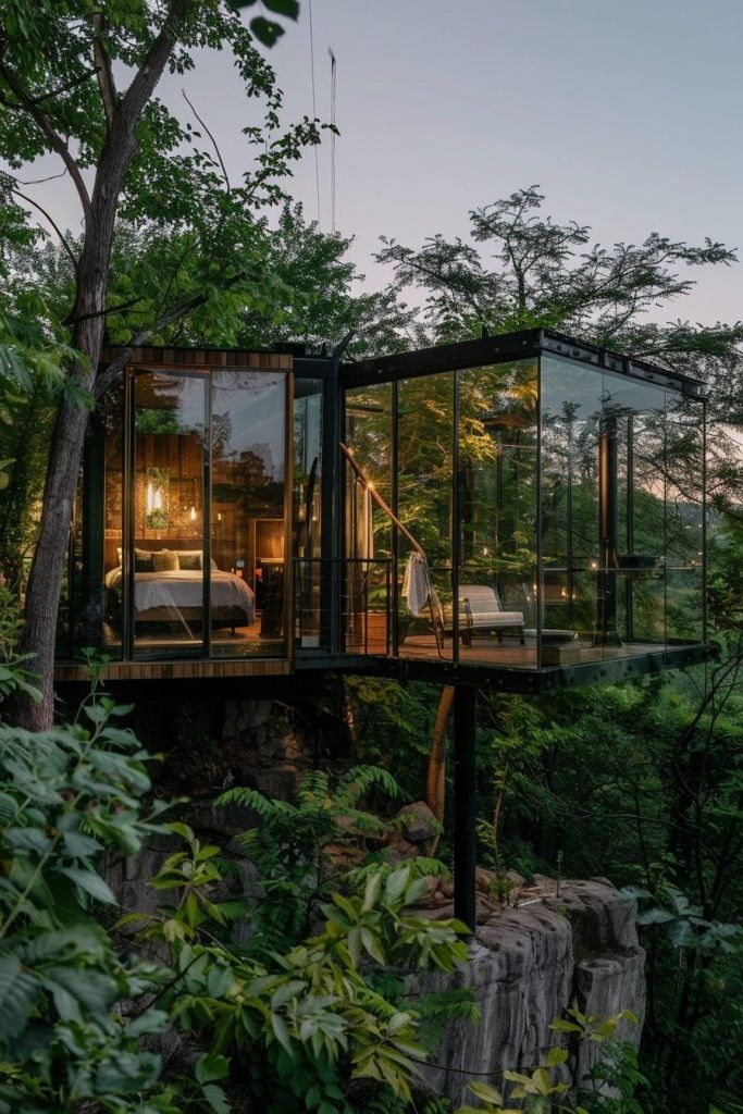 Glass-Walled Cabin With 360-Degree Views - photo 2