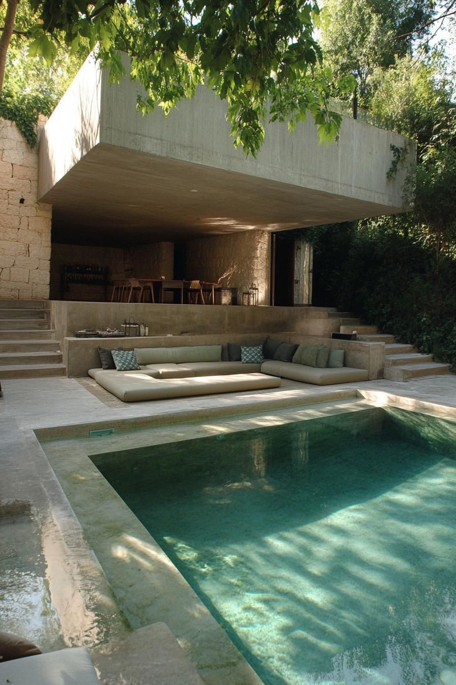 7) Pool With Submerged Seating Area