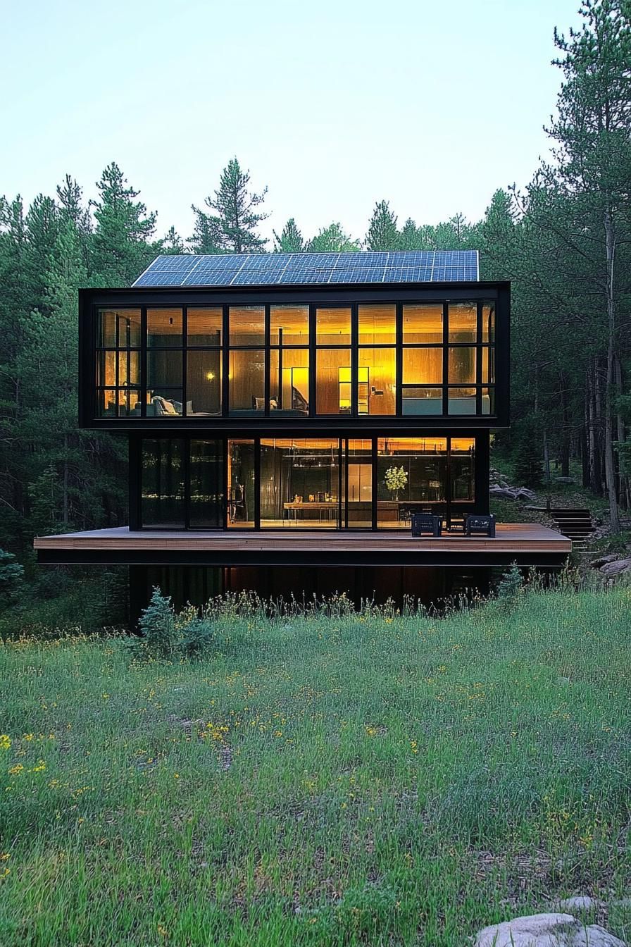 Solar-powered Glass Cube Retreat - photo 4