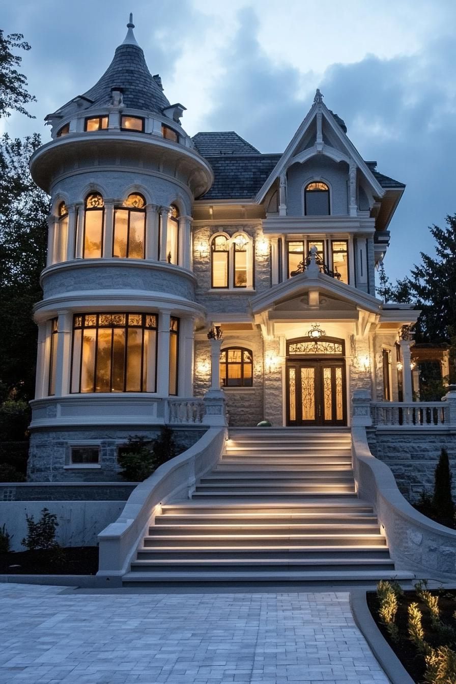 Victorian House With Burgundy Interiors and Antiques