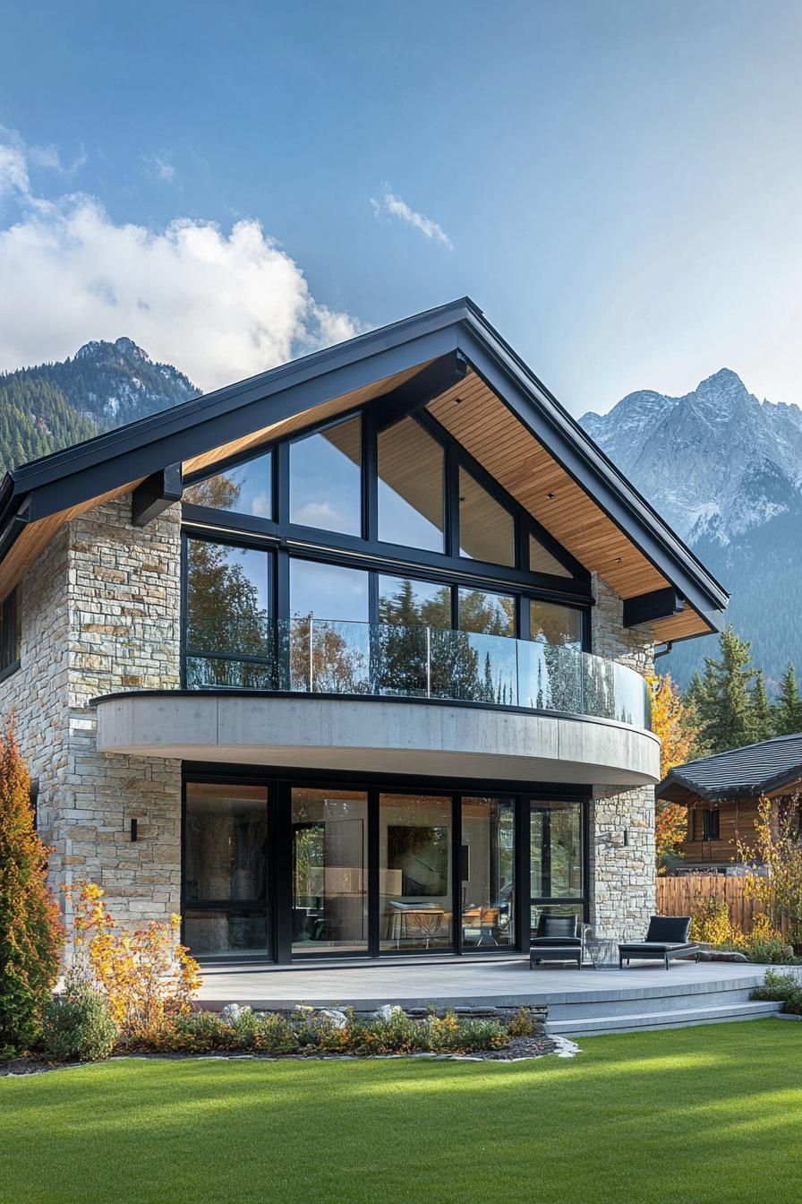 A Gabled Retreat With Mountain Views
