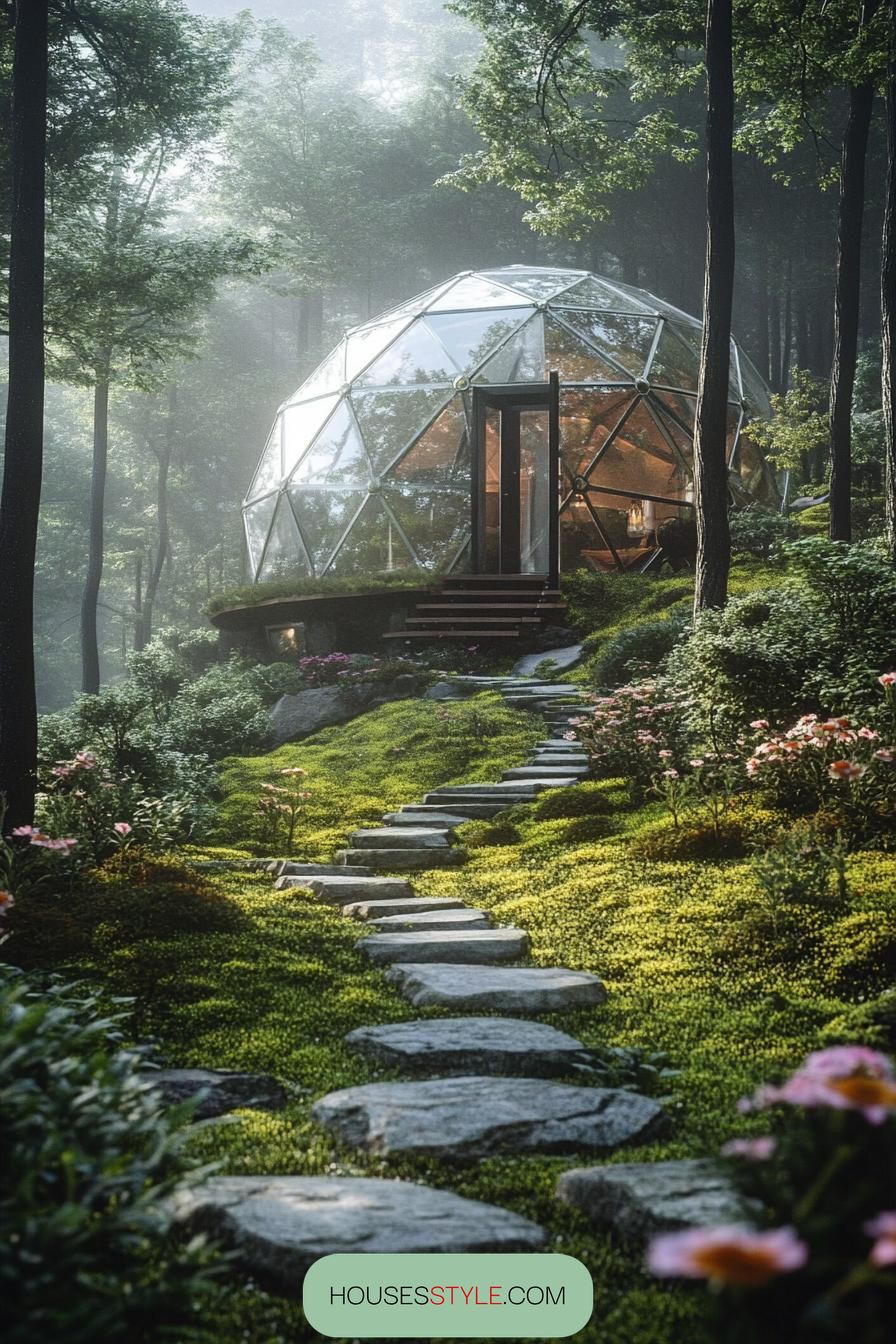 Geodesic Dome With a Forest Glade - photo 3
