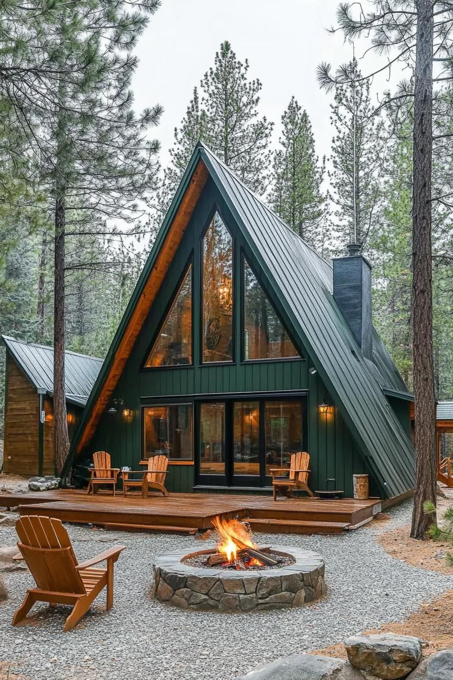 Large Cabin with Green Siding - photo 3