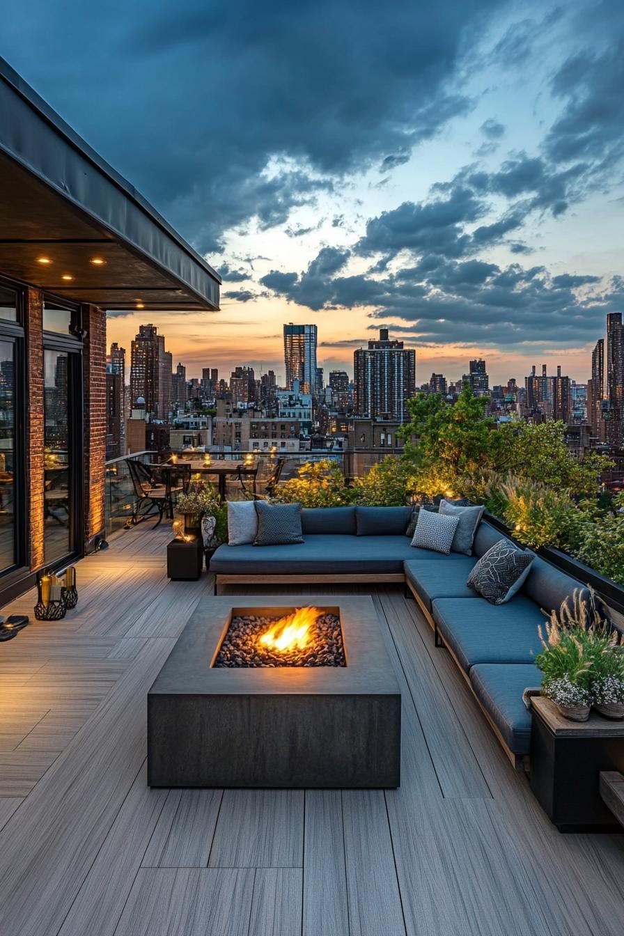 Fire Pit Lounge With Built-In Seating - photo 2
